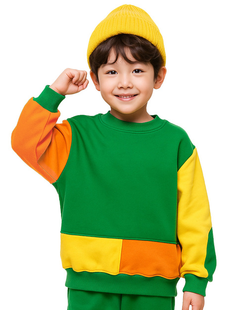 幼兒園運動服/幼兒園制服-綠配黃橘<span>KINDER-W-B01</span>  |商品介紹|學校制服/幼兒園制服|幼兒園/學校運動服【訂製】冬季