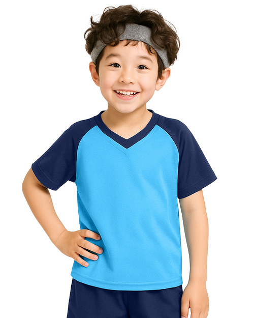 幼兒園運動服/幼兒園制服-天藍配丈青 <span>KINDER-S-B02</span>  |商品介紹|學校制服/幼兒園制服|幼兒園/學校運動服【訂製】夏季