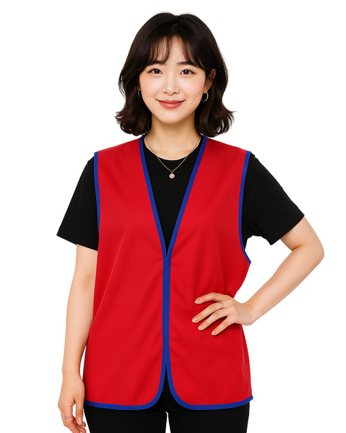 活動背心魔鬼氈後反光條訂製款-紅/藍 <span>VCAN-A-01</span>