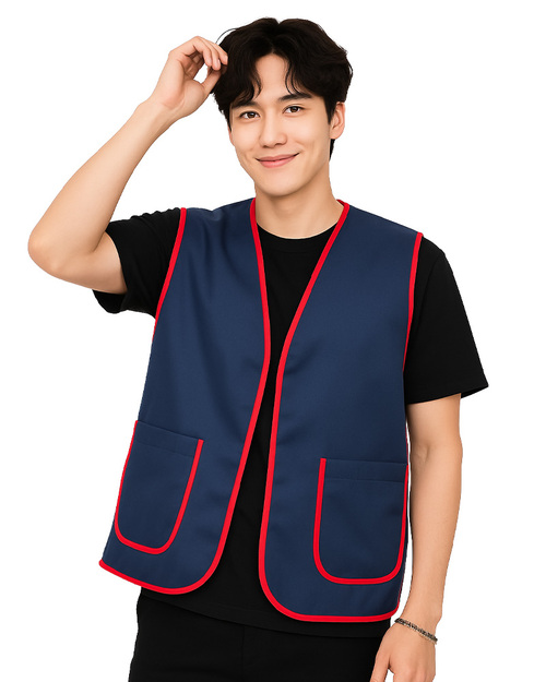 活動背心訂製款｜魔鬼氈｜丈青滾紅｜<span>VCAN-A-03</span>