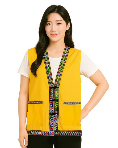 原住民圖騰背心-訂製款黃 <span>VCAN-B-08</span>