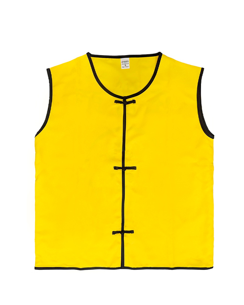 服務背心圓領背心-平擺-一字釦黃配黑 <span>VCAN-B-10</span>  |商品介紹|背心【訂製 / 現貨款】|服務人員背心【訂製款】