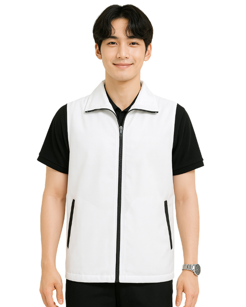 休閒背心選舉背心｜加內裡 訂製款｜白配黑｜<span>VCAN-D-11</span>