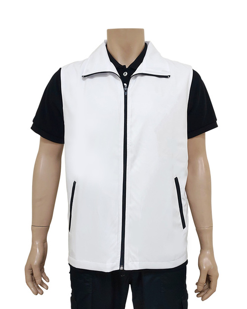 休閒背心選舉背心 加內裡 訂製款-白配黑<span>VCAN-D-11</span>  |商品介紹|背心【訂製 / 現貨款】|休閒背心選舉背心【訂製款】