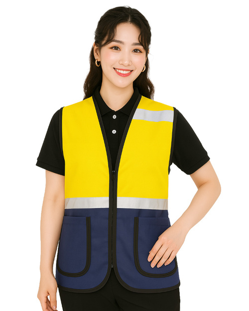 反光背心訂製款-黃配丈青  <span>VCAN-REF-01D</span>