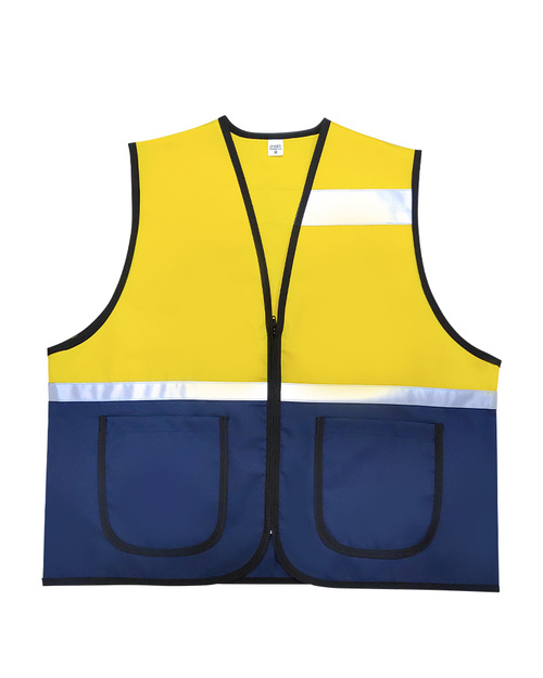 反光背心訂製款-黃配丈青  <span>VCAN-REF-01D</span>  |商品介紹|背心【訂製 / 現貨款】|活動背心【訂製款】