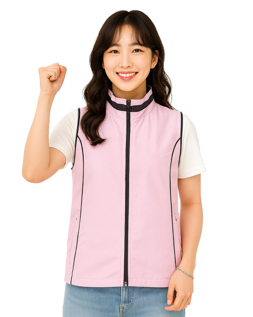 休閒背心選舉背心｜加內裡 訂製款｜粉配丈青｜<span>VEST-A01-E</span>