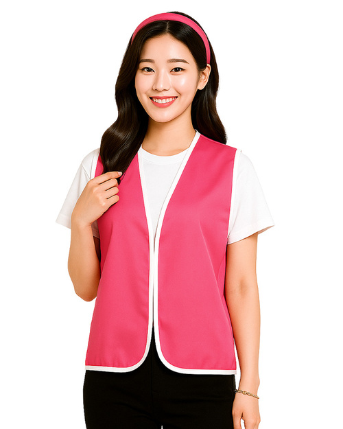 活動背心 現貨款｜桃紅滾白｜<span>VUI-A-05</span>