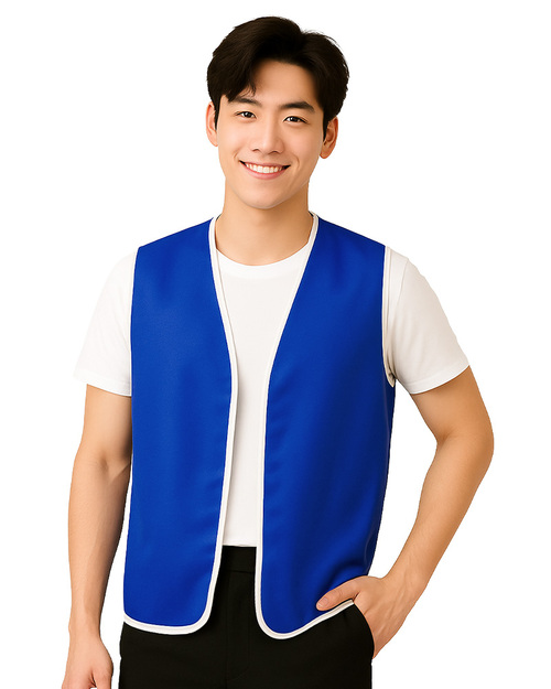 活動背心訂製款｜寶藍滾白｜<span>VUI-B-03</span>