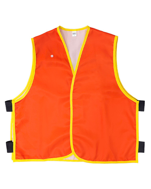 活動背心-訂製款 側邊鬆緊帶 橘配黃 <span>VUI-E1-01</span>  |商品介紹|背心【訂製 / 現貨款】|活動背心【訂製款】