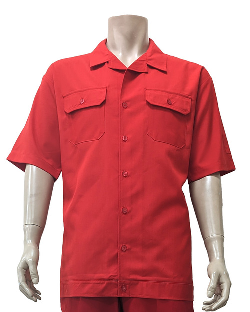 工作服 短袖 訂製 紅<span>WORK-A07</span>  |商品介紹|工安 職安制服/工作服/工作褲【訂製】|工作服 【訂製款】