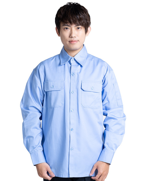 反光條工作服長袖訂製-水藍 <span>WORK-B12</span>  |商品介紹|工安 職安制服/工作服/工作褲【訂製】|工作服 【訂製款】